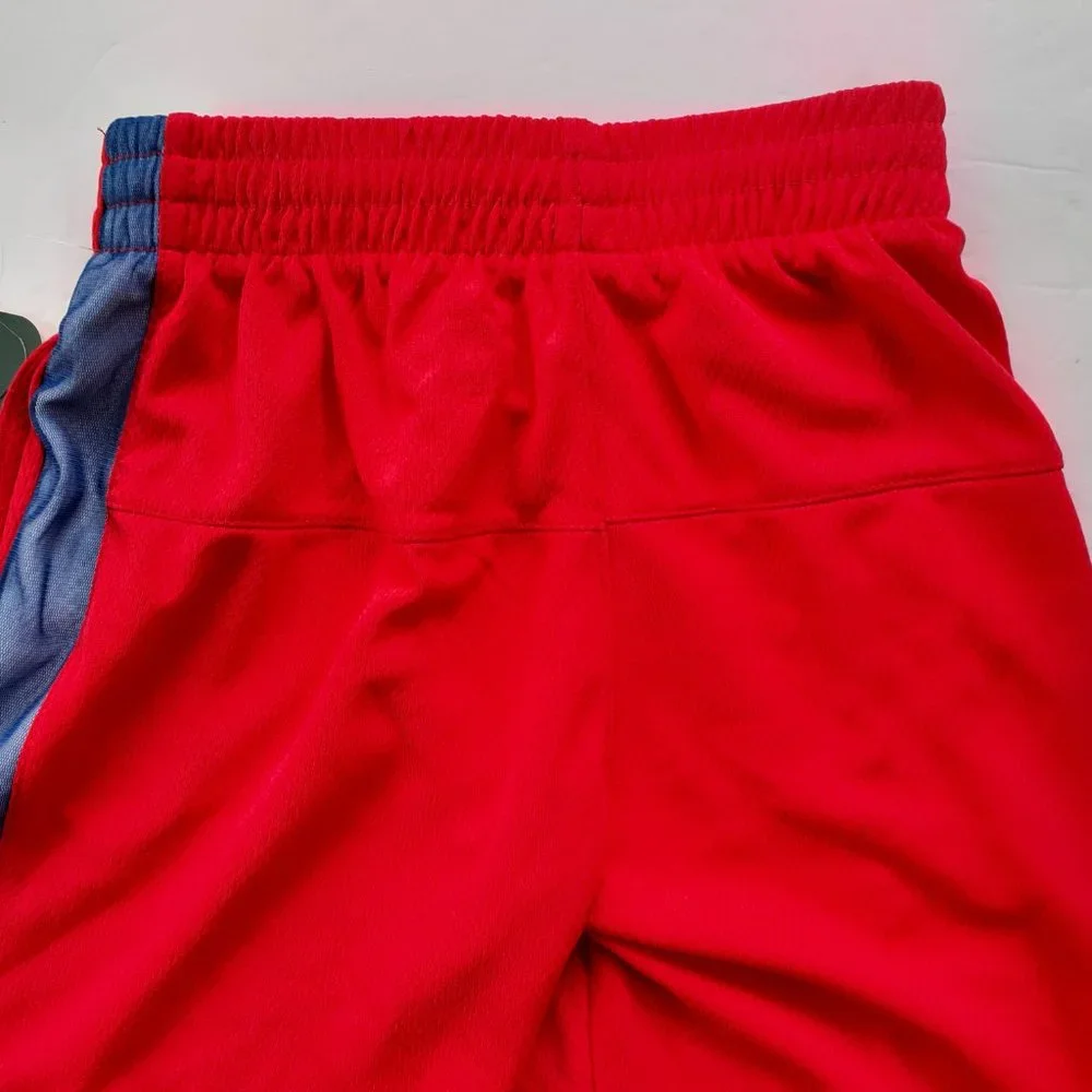 Boys Shorts Red Athletic Pull On USA Dri Gym 5 New